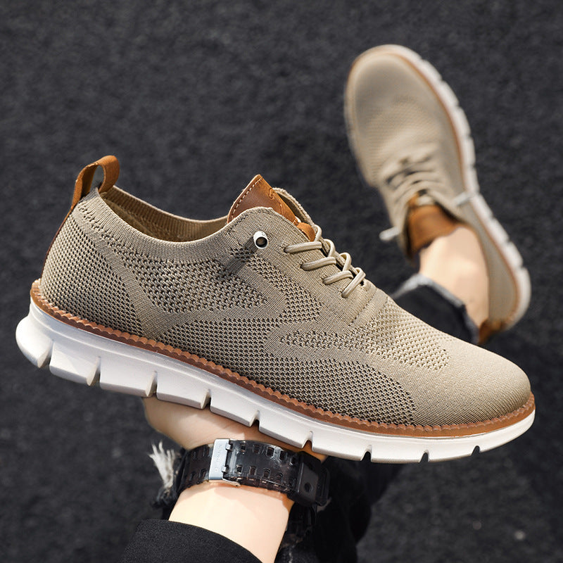 Men's Fashionable Casual Breathable Fly Woven Mesh Sneakers