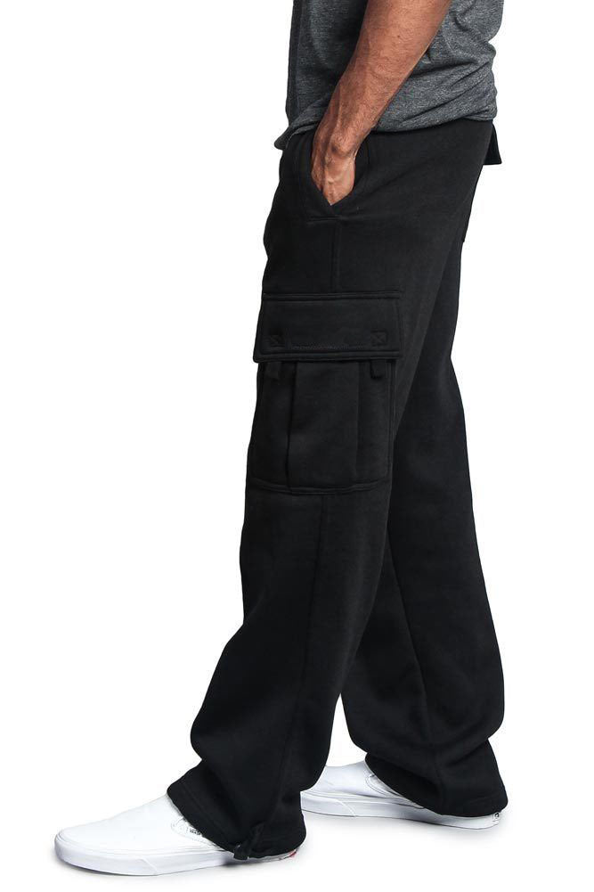 Casual multi-pocket loose straight-leg overalls