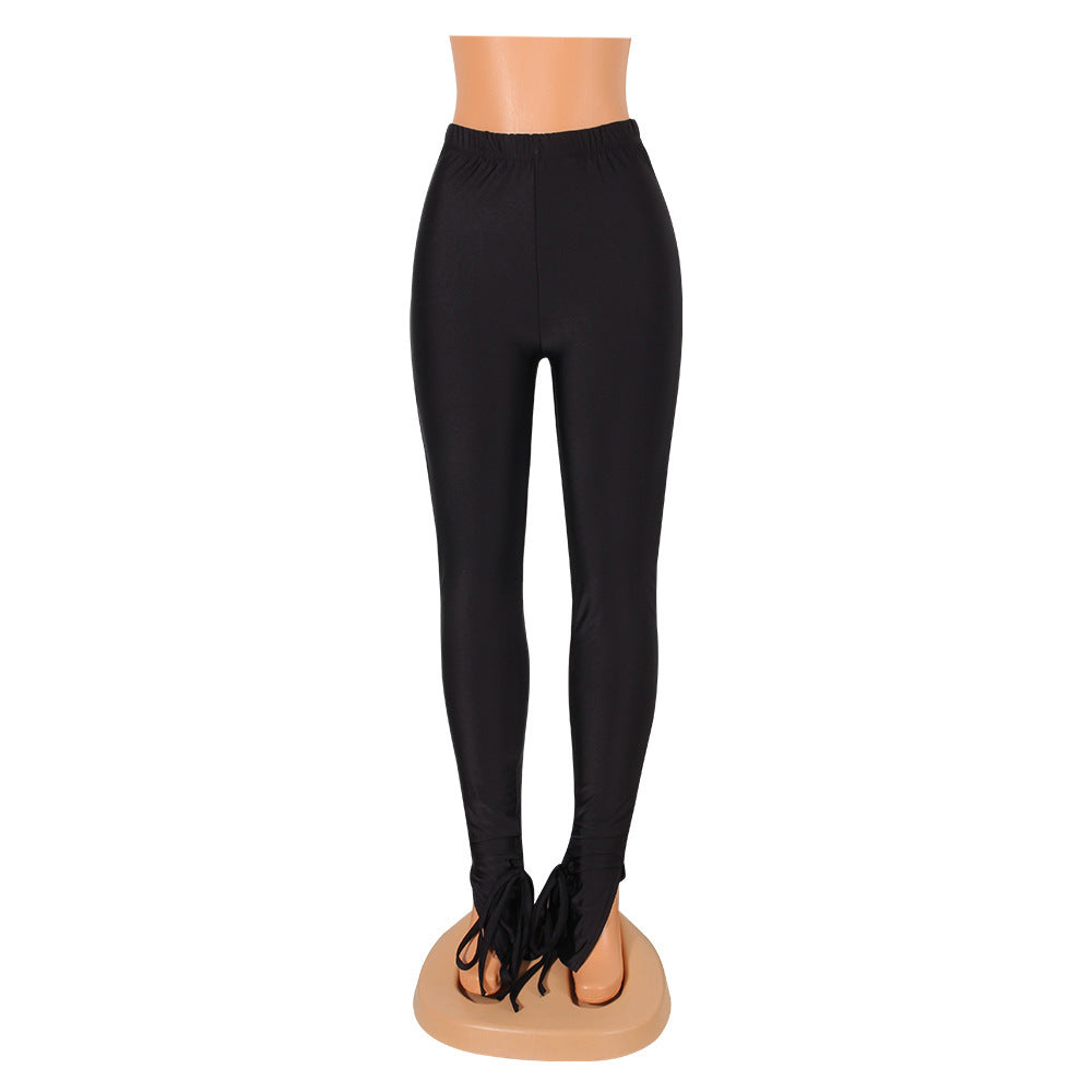 Tight Split Bell-bottom Pants For Women