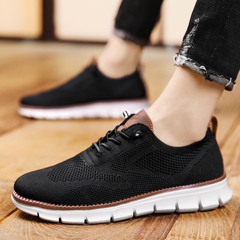 Men's Fashionable Casual Breathable Fly Woven Mesh Sneakers