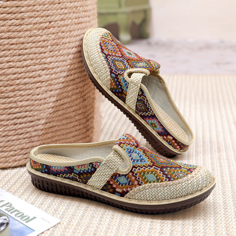 Baotou Ethnic Style Semi-slipper Female